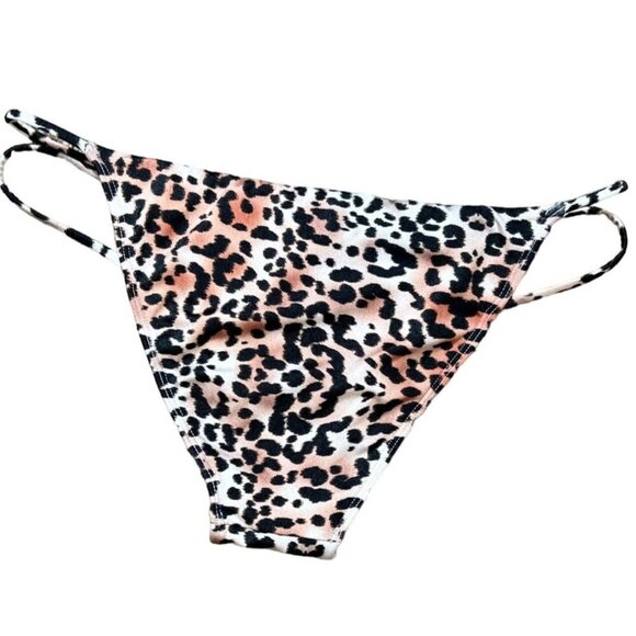(6 for $25)L.A. HEARTS Strappy Side Leopard Print Bikini Bottom size medium - Picture 6 of 7